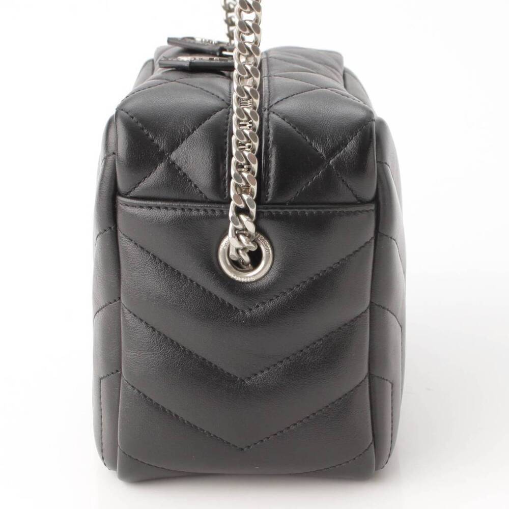 Saint Laurent Loulou Leather Bowling Shoulder Bag Black - Picture 2 of 9